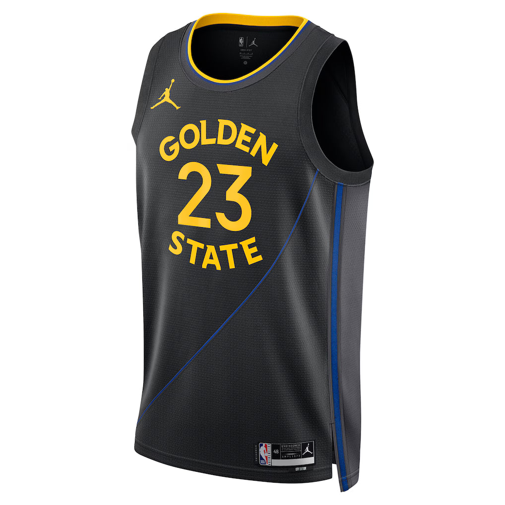 Jordan Golden State Warriors Black Jersey