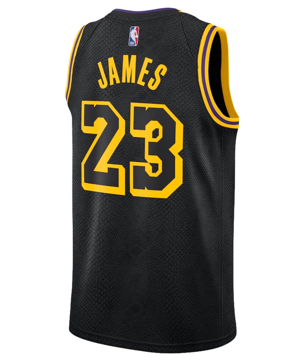 Los Angeles Lakers Black Edition NBA basketball jersey