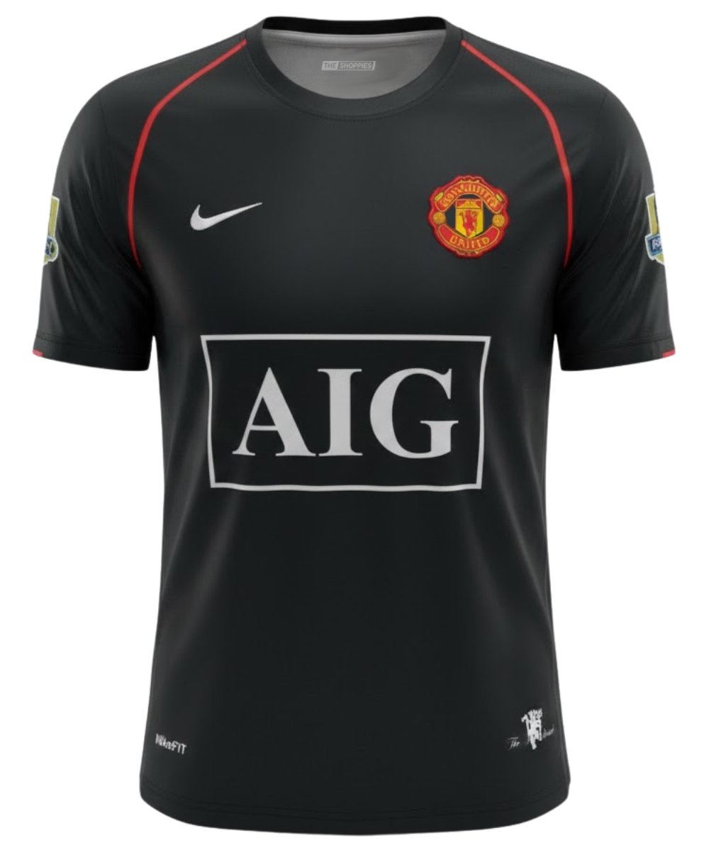 Manchester United 2007-08 Black Shirt