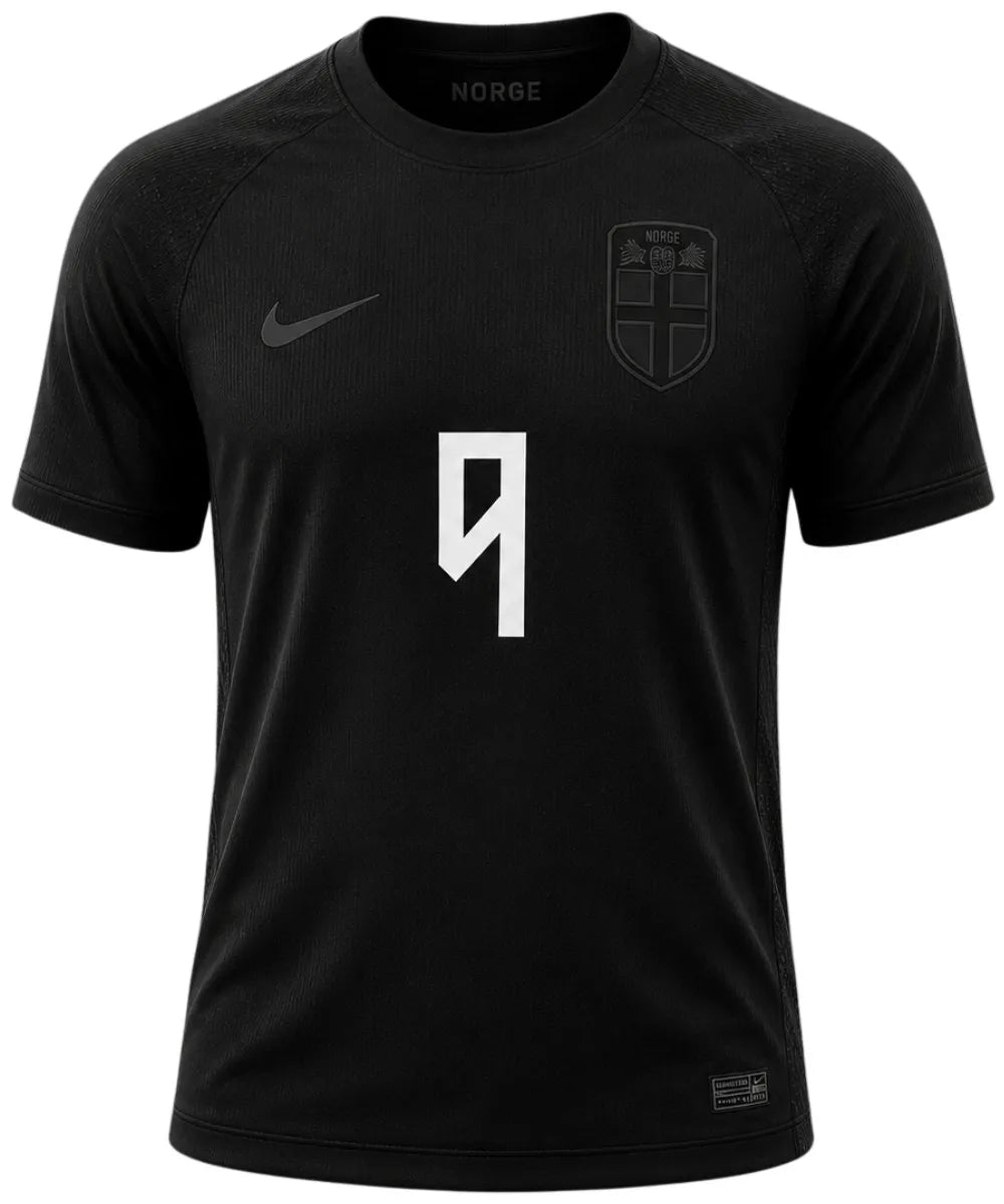 Norway 2026 Away FIFA World Cup Jersey Pakistan black dri-fit fully sublimation printed football shirt