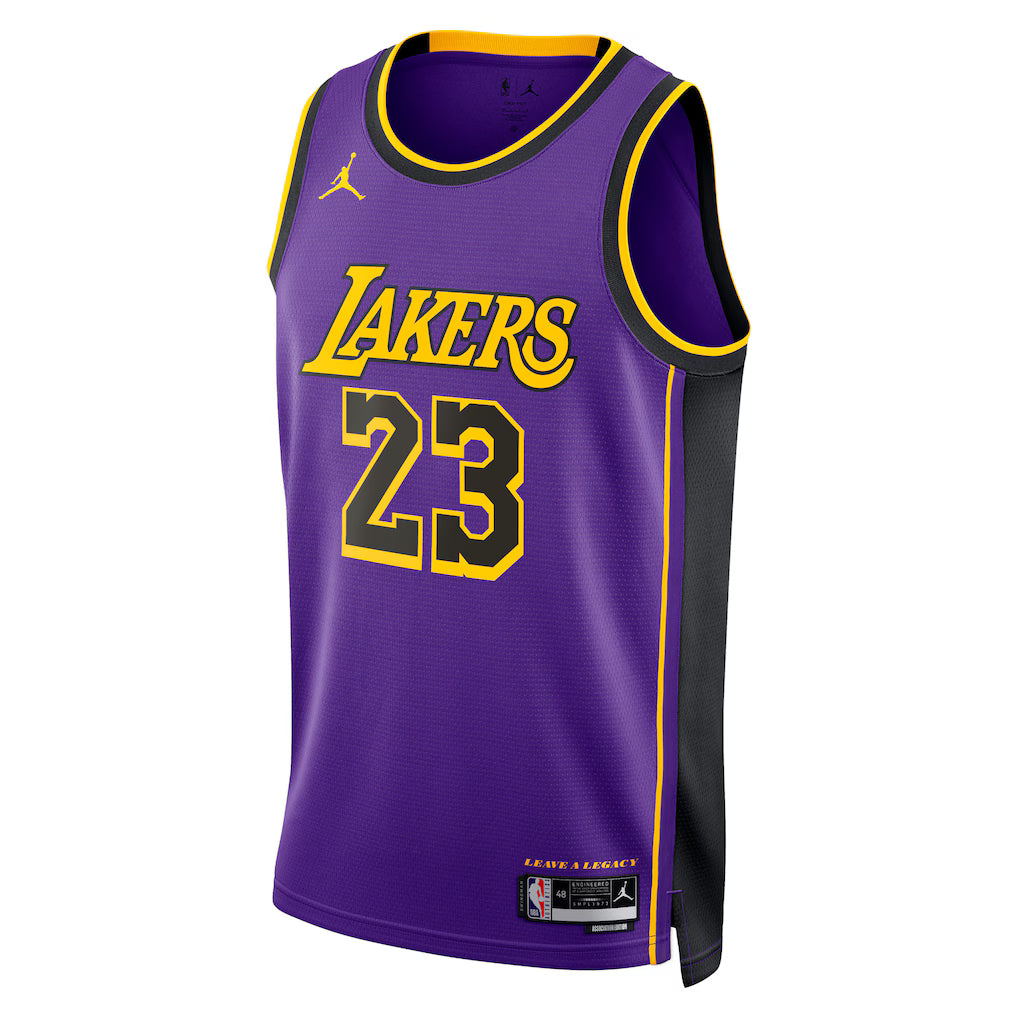 Los Angeles Lakers Purple Statement Edition Jersey – NBA Basketball